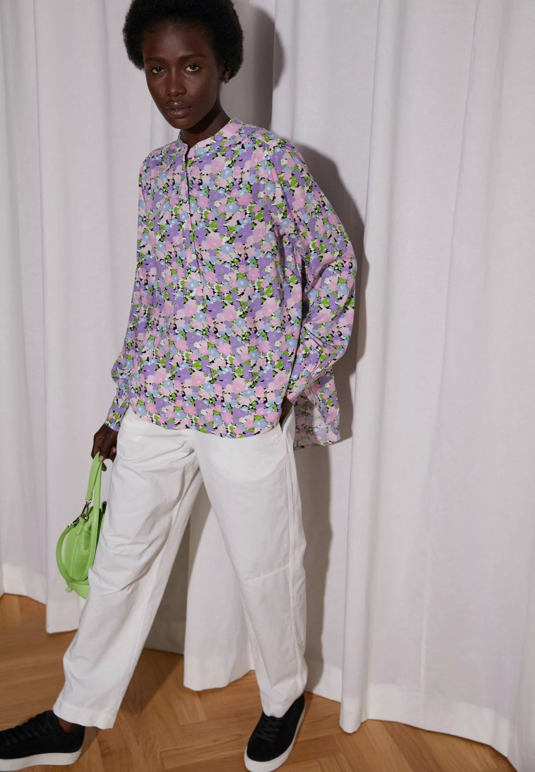 Selected Femme Slfjudita Long - Bluse - Violet Tulip 1 Selected Femme Slfjudita Long - Bluse - Violet Tulip