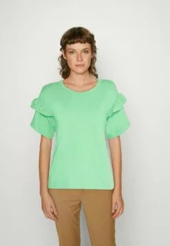 Selected Femme Slfrylie Florence Tee - T-Shirts Med Print - Absinth Green