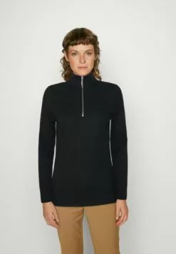 Selected Femme Slfjinaline Zipper Long - Topper Langermet - Black