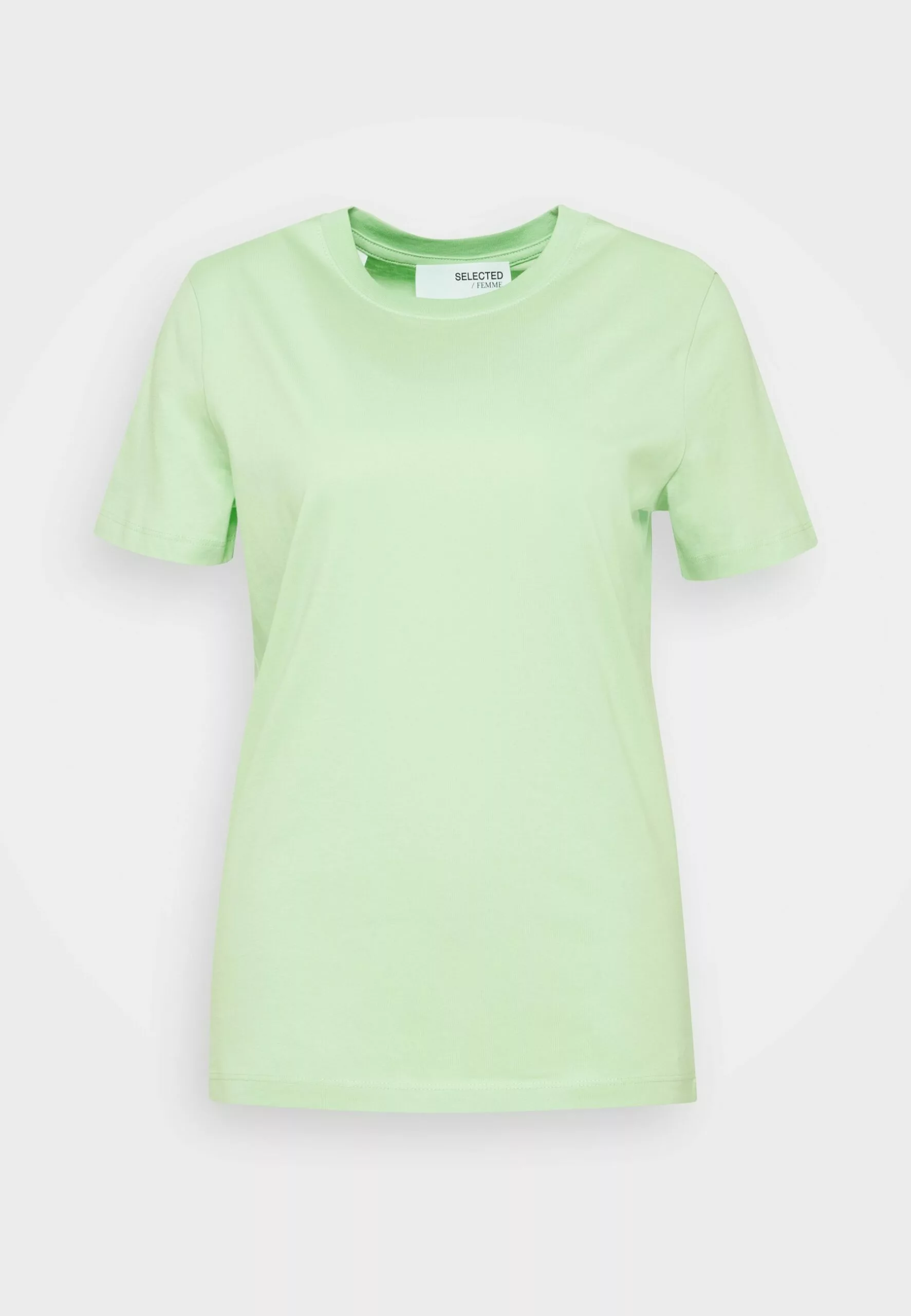 Selected Femme Slfmyessential Ss O-Neck Noos - T-Shirts - Pistachio Green 5 Selected Femme Slfmyessential Ss O-Neck Noos - T-Shirts - Pistachio Green - Bilde 5