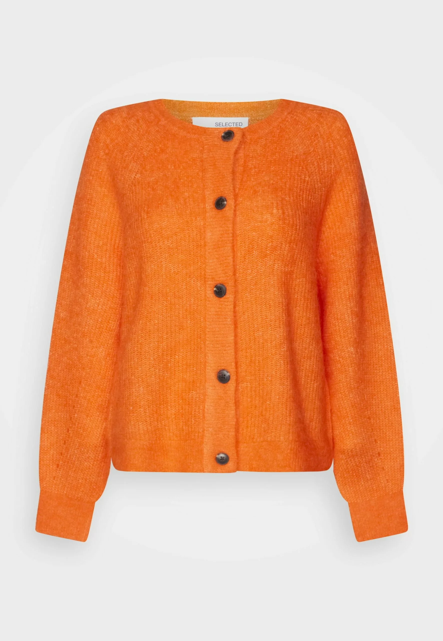 Selected Femme Slflulu LsNoos - Cardigan - Orangeade 1 Selected Femme Slflulu LsNoos - Cardigan - Orangeade