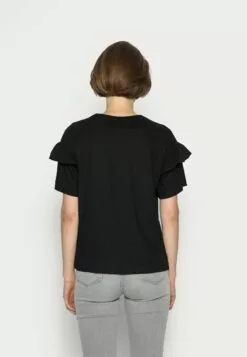 Selected Femme Slfrylie Florence Tee - T-Shirts Med Print - Black -Selected Femme Butikk 0a8f7534d90e4ef28c568313c2eac315