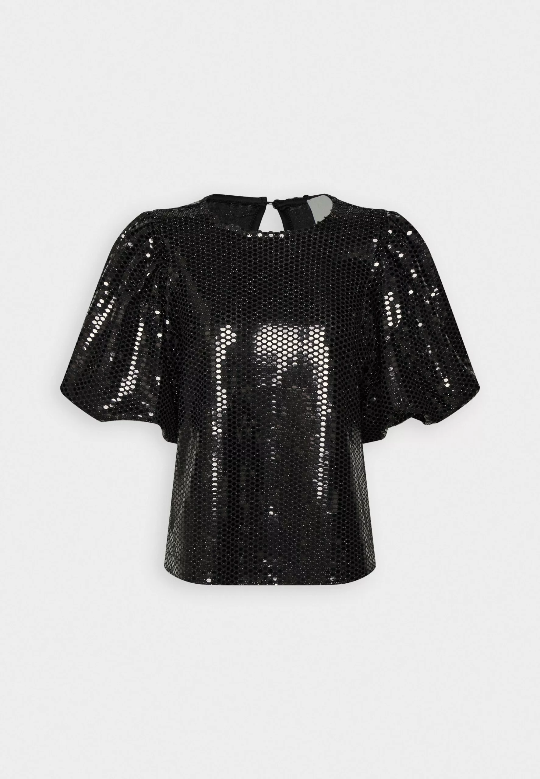 Selected Femme Slfsandy O Neck - T-Shirts Med Print - Black 4 Selected Femme Slfsandy O Neck - T-Shirts Med Print - Black - Bilde 4