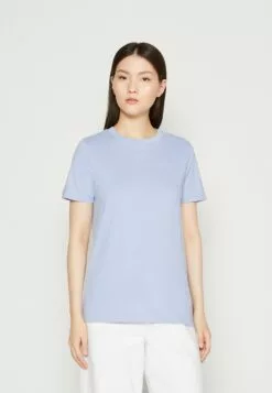 Front 31 Selected Femme Slfmyessential Ss O-Neck Noos - T-Shirts - Blue Heron