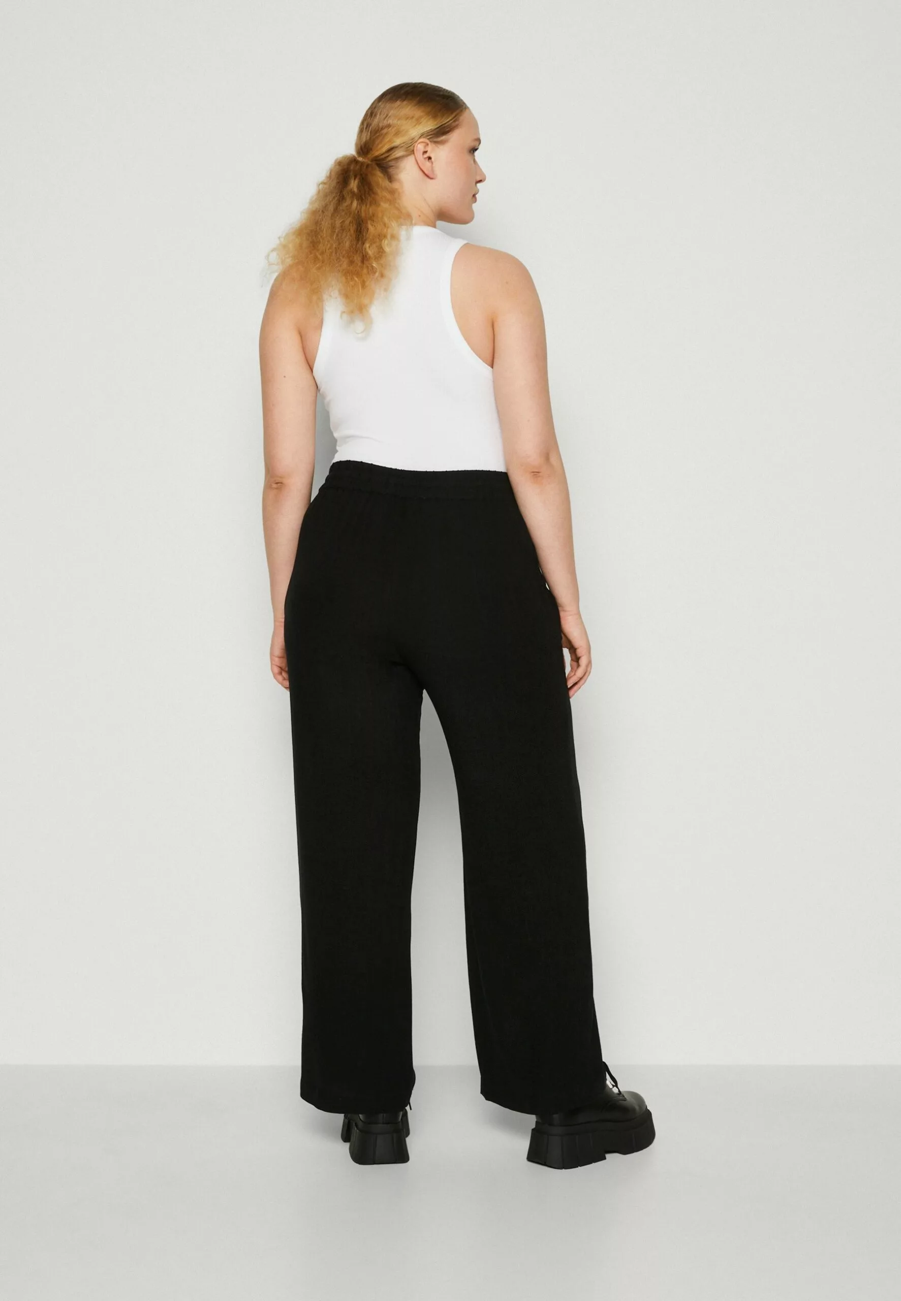 Slfviva Gulia Long Pant Curve - Bukse - Black 3 Slfviva Gulia Long Pant Curve - Bukse - Black - Bilde 3