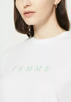 Selected Femme Slfvilja- T-Shirts Med Print - White -Selected Femme Butikk 1481b4092eb84b159f7bb40ee57351bf