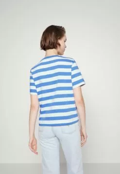 Selected Femme Slfessential Striped Boxy Tee - T-Shirts Med Print - Ultramarine/Bright White - Wide -Selected Femme Butikk 15a9cdd33233408c8a103fd5389084b2