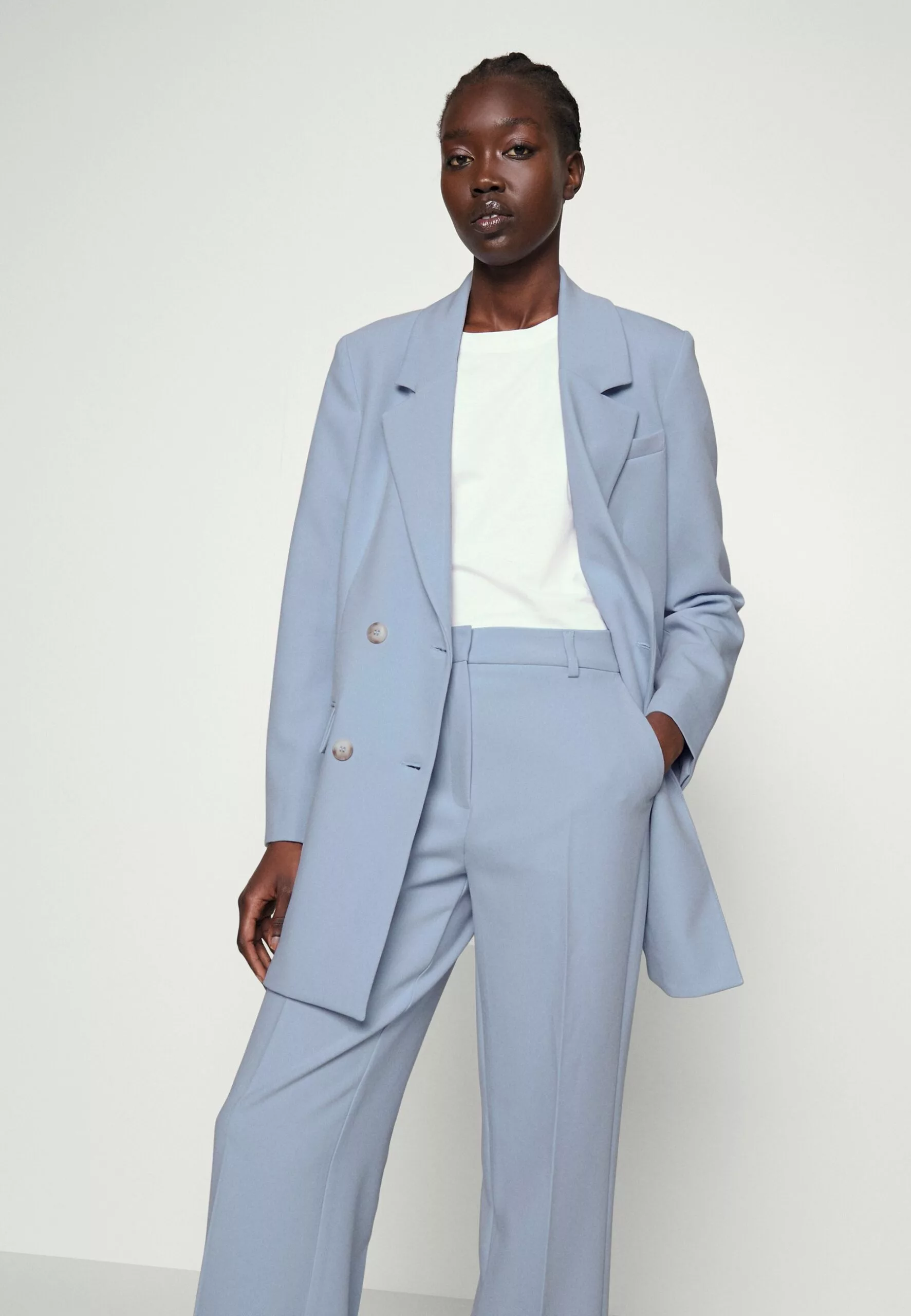 Selected Femme Myla Wide- Bukse - Blue Heron 4 Selected Femme Myla Wide- Bukse - Blue Heron - Bilde 4