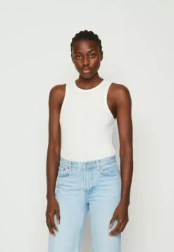 Selected Femme Slfanna O-Neck Tank Noos - Topper - Snow White