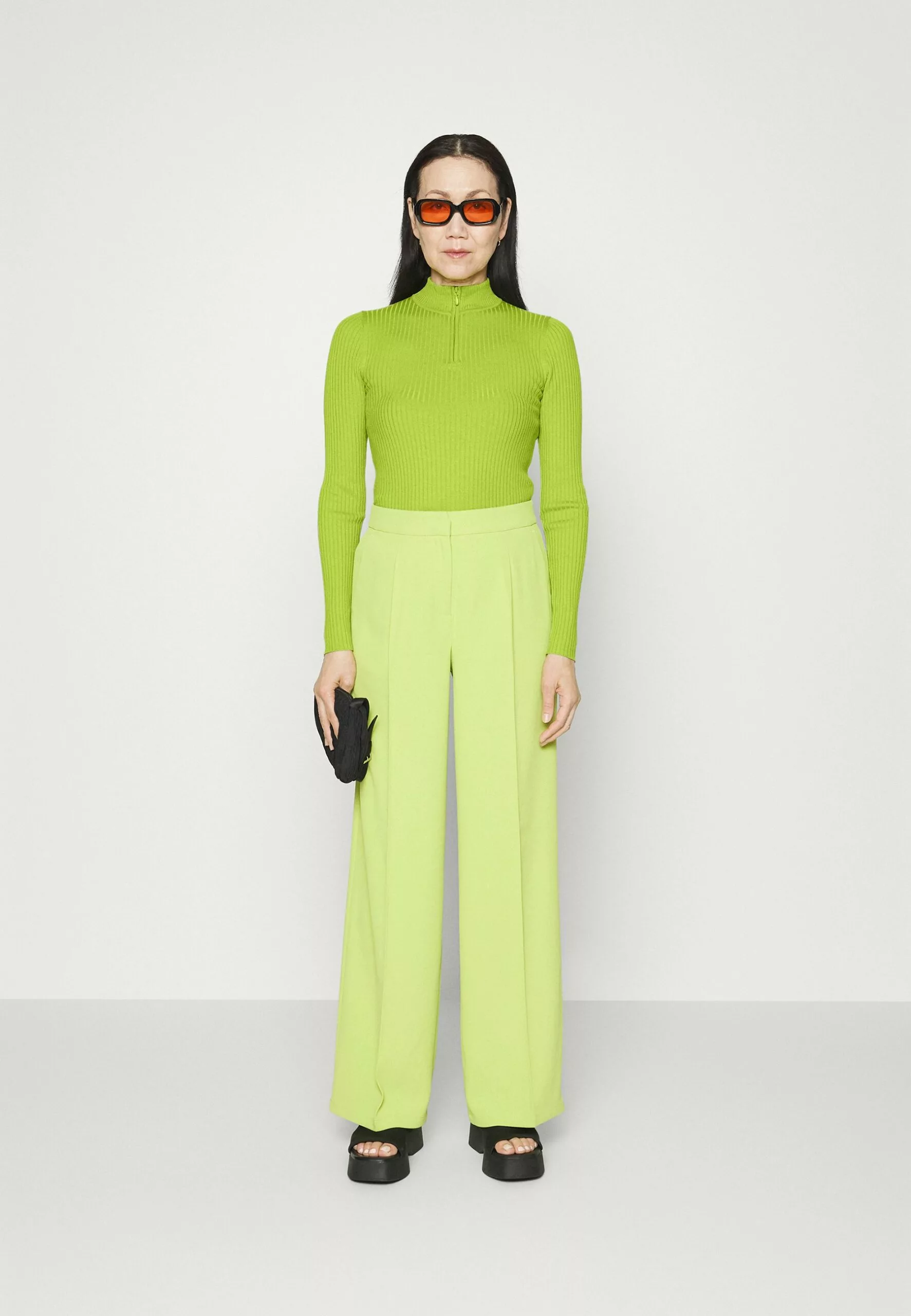 Selected Femme Slflydia Highneck Zip - Strikkegenser - Dark Citron 2 Selected Femme Slflydia Highneck Zip - Strikkegenser - Dark Citron - Bilde 2