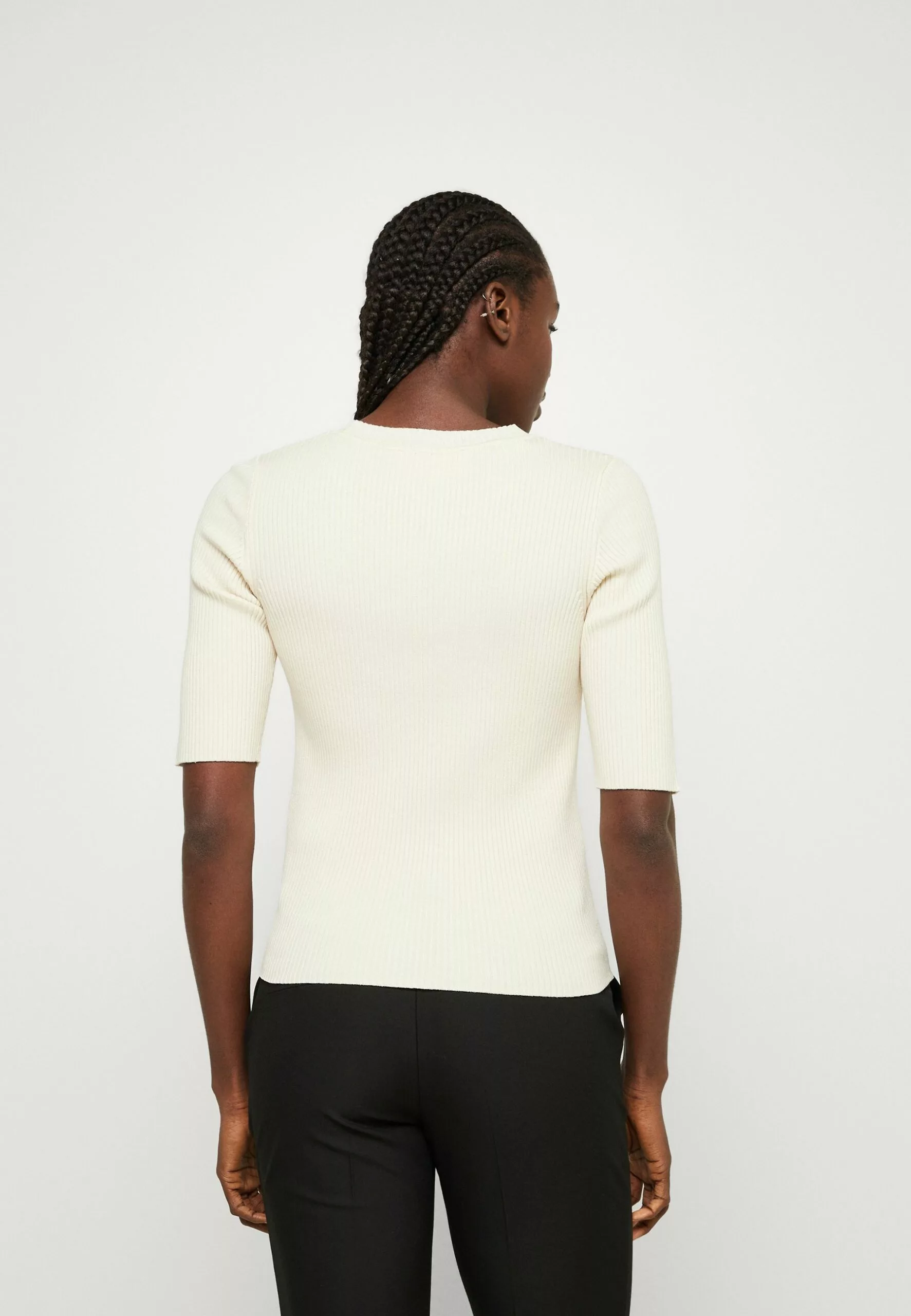 Selected Femme Slfmala O Neck - T-Shirts - Birch 3 Selected Femme Slfmala O Neck - T-Shirts - Birch - Bilde 3