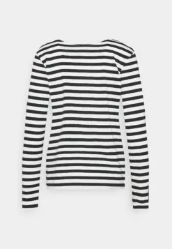 Selected Femme Slfstandard - Topper Langermet - Black/Snow White -Selected Femme Butikk 2bb2e1c2035f47ba9c884250e65fff1d