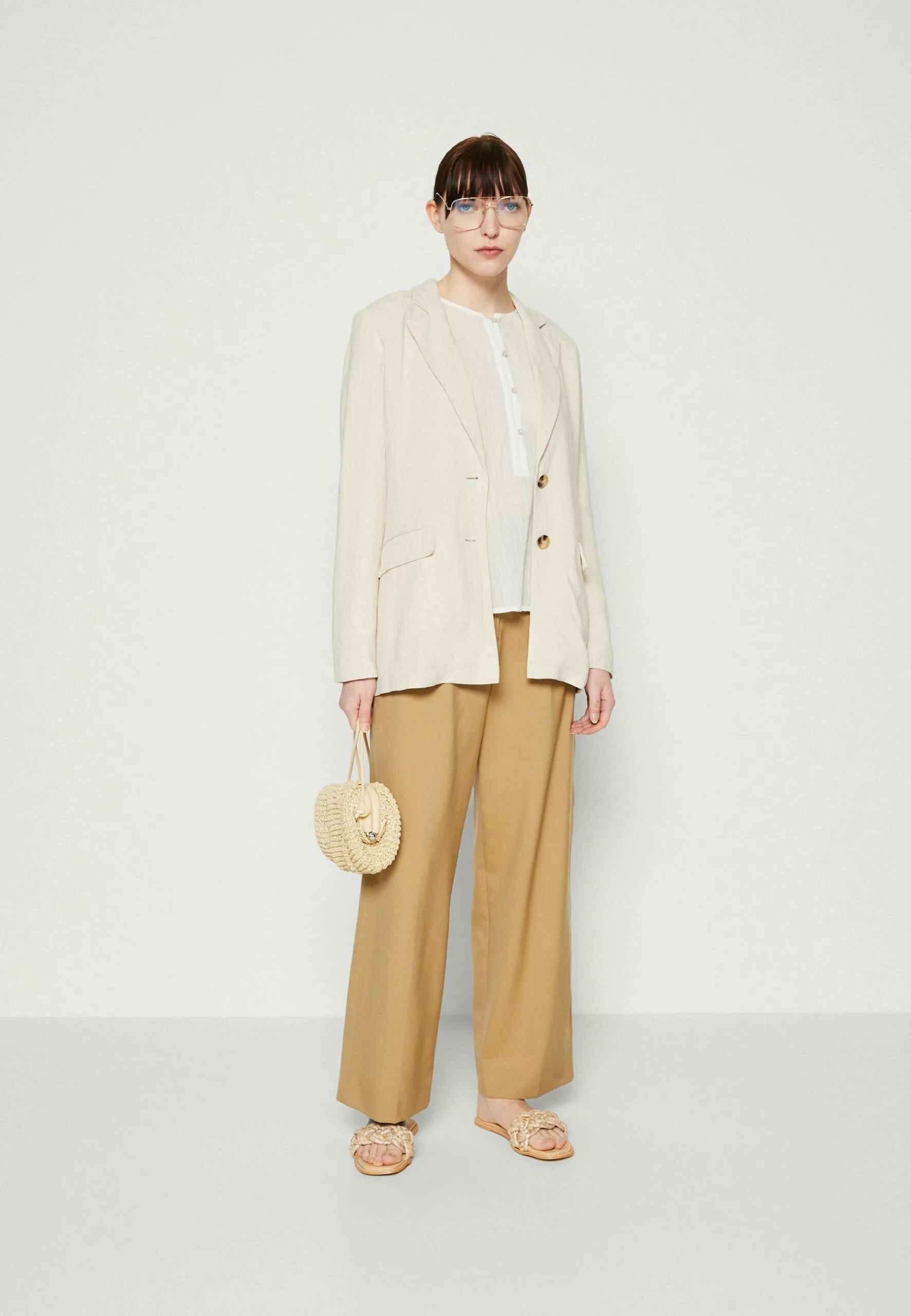 Selected Femme Slfviva - Blazer - Sandshell 2 Selected Femme Slfviva - Blazer - Sandshell - Bilde 2