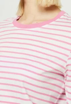 Selected Femme Slfessential Striped O Neck - Topper Langermet - Cyclamen -Selected Femme Butikk 397d724c9ee94e07a8cb7b6fd0f1cbcd