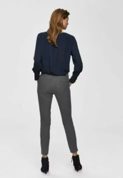 Selected Femme Mid Waist - Bukse - Medium Grey Melange -Selected Femme Butikk 3b502d991c6149b7be74ba8e26351638