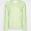 Selected Femme Slflulu Ls O-Neck B - Strikkegenser - Pistachio Green