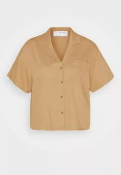 Selected Femme Slfeloisa Cropped Shirt - Skjorte - Tigers Eye -Selected Femme Butikk 3c1ba96e113b4e75a34565f3acd94d36