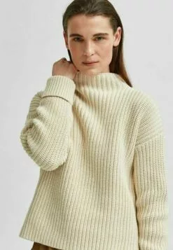 Selected Femme Slfselma - Strikkegenser - Birch -Selected Femme Butikk 3fd7b24fa04a425885672f525d0e8b48