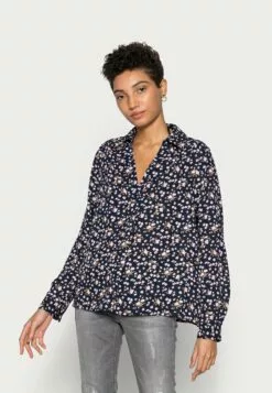 Selected Femme Slflina - Bluse - Dark Sapphire