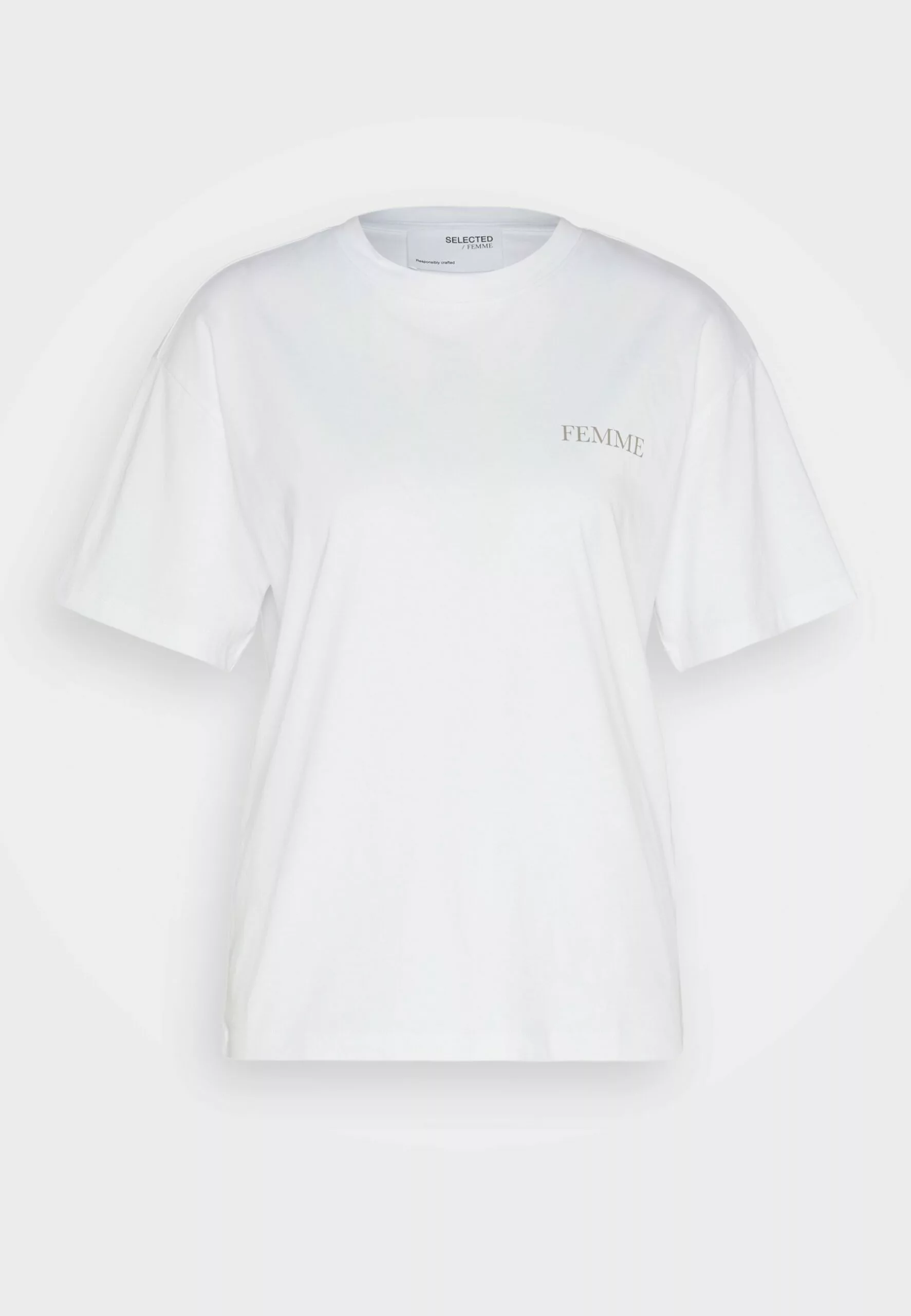Selected Femme Slfnita Tee - T-Shirts Med Print - Bright White 5 Selected Femme Slfnita Tee - T-Shirts Med Print - Bright White - Bilde 5