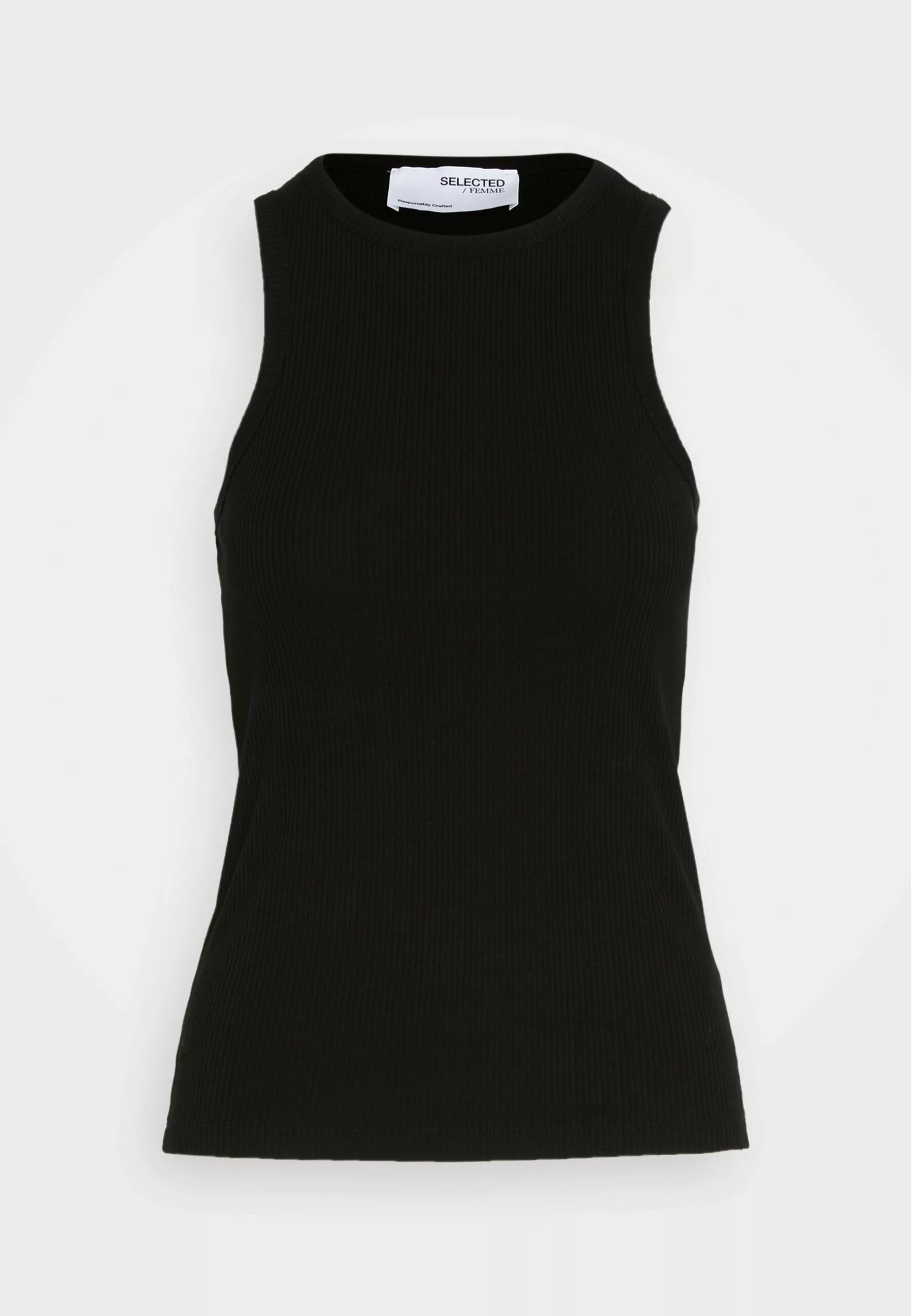 Selected Femme Slfanna O-Neck Tank Noos - Topper - Black 5 Selected Femme Slfanna O-Neck Tank Noos - Topper - Black - Bilde 5