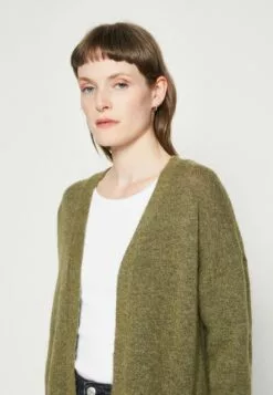 Selected Femme Slflulu New Long Cardigan- Cardigan - Dusky Green -Selected Femme Butikk 4babe4b59a5b4ca0be5bab997e769715