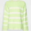 Selected Femme Slfbloomie O Neck - Strikkegenser - Pistachio Green Snow White