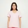 Selected Femme Slfessential V Neck Tee - T-Shirts - Sweet Lilac