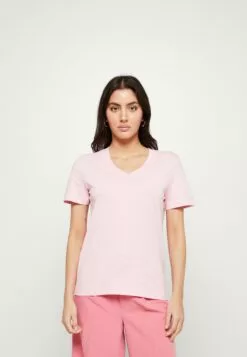 Selected Femme Slfessential V Neck Tee - T-Shirts - Sweet Lilac
