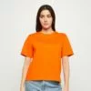 Selected Femme Slfessential Boxy Tee - T-Shirts - Orangeade