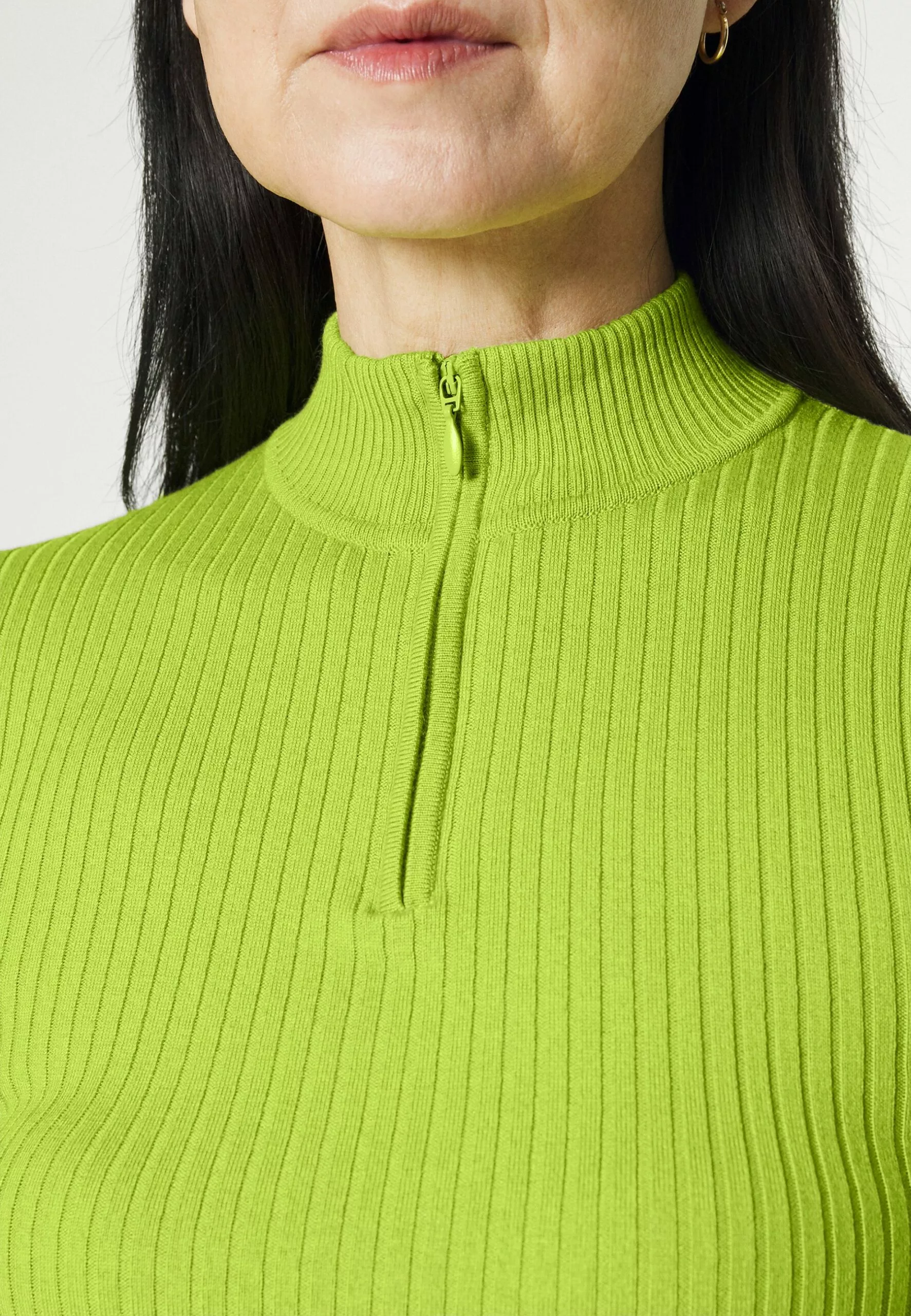 Selected Femme Slflydia Highneck Zip - Strikkegenser - Dark Citron 6 Selected Femme Slflydia Highneck Zip - Strikkegenser - Dark Citron - Bilde 6