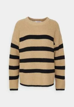 Selected Femme Slfbloomie O Neck - Strikkegenser - Cornstalk -Selected Femme Butikk 6417d194ac8e4ad88886c55fafa62068