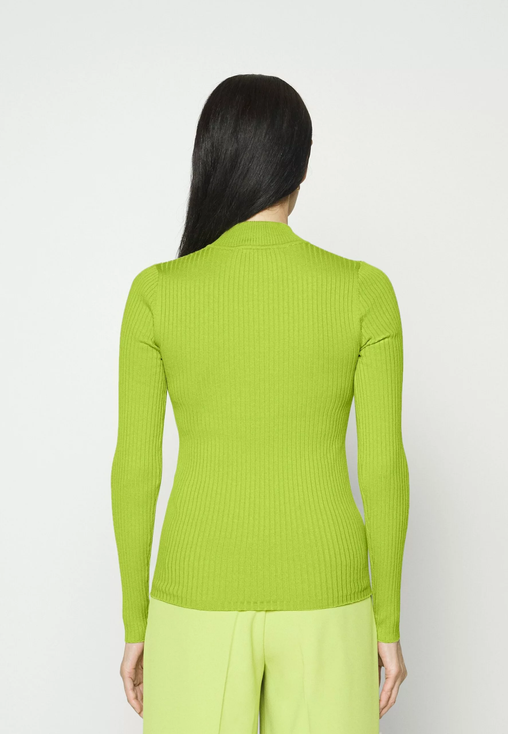 Selected Femme Slflydia Highneck Zip - Strikkegenser - Dark Citron 3 Selected Femme Slflydia Highneck Zip - Strikkegenser - Dark Citron - Bilde 3