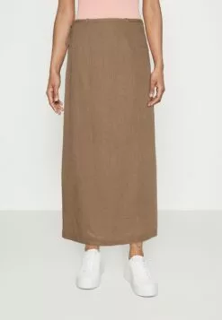 Selected Femme Slfeloisa Ankle Wrap Skirt - Omslagsskjørt - Tigers Eye