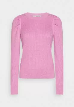 Selected Femme Slfisla O-Neck- Strikkegenser - Cyclamen