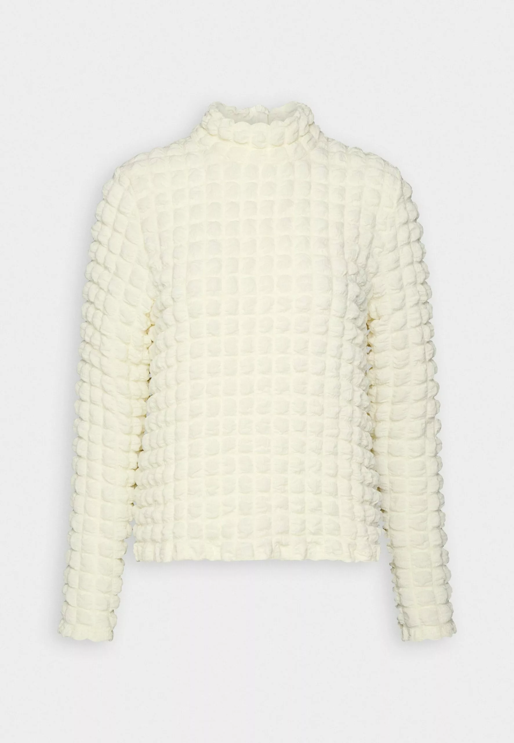 Selected Femme Slfmonika High Neck - Topper Langermet - Snow White 4 Selected Femme Slfmonika High Neck - Topper Langermet - Snow White - Bilde 4