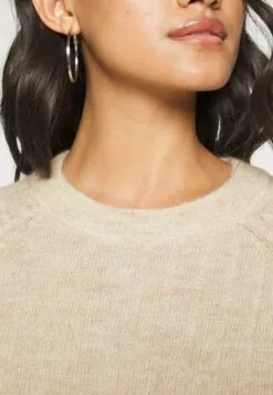 Selected Femme Slfmola O Neck - Strikkegenser - Birch -Selected Femme Butikk 6ed367ccf6df4a6b96699380288d24e1