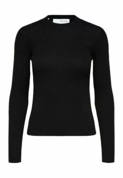 Selected Femme Slflydia New O Neck Noos - Strikkegenser - Black -Selected Femme Butikk 716316e0f4734861ba5eb89c7f66f666