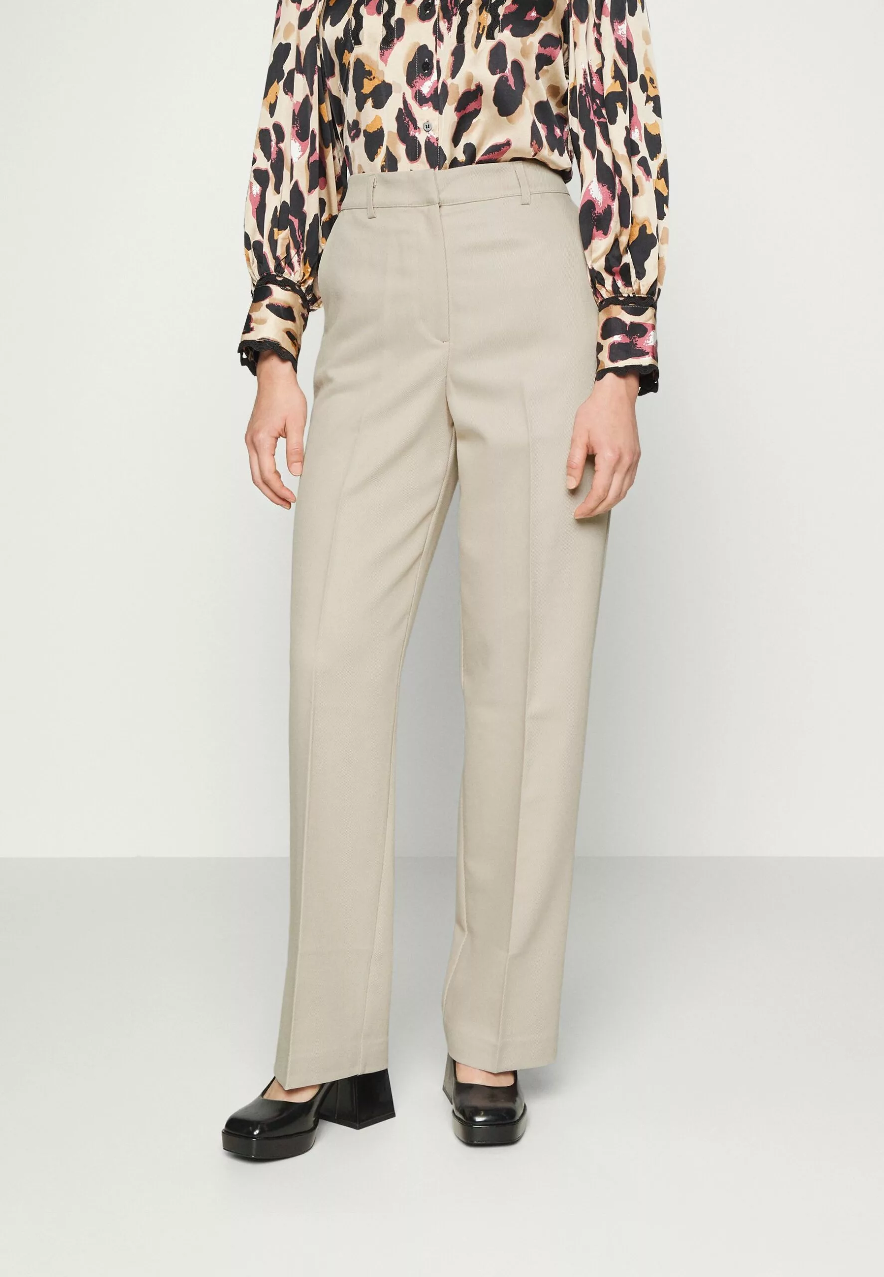 Selected Femme Slfsvale Wide Pant - Bukse - Birch 1 Selected Femme Slfsvale Wide Pant - Bukse - Birch