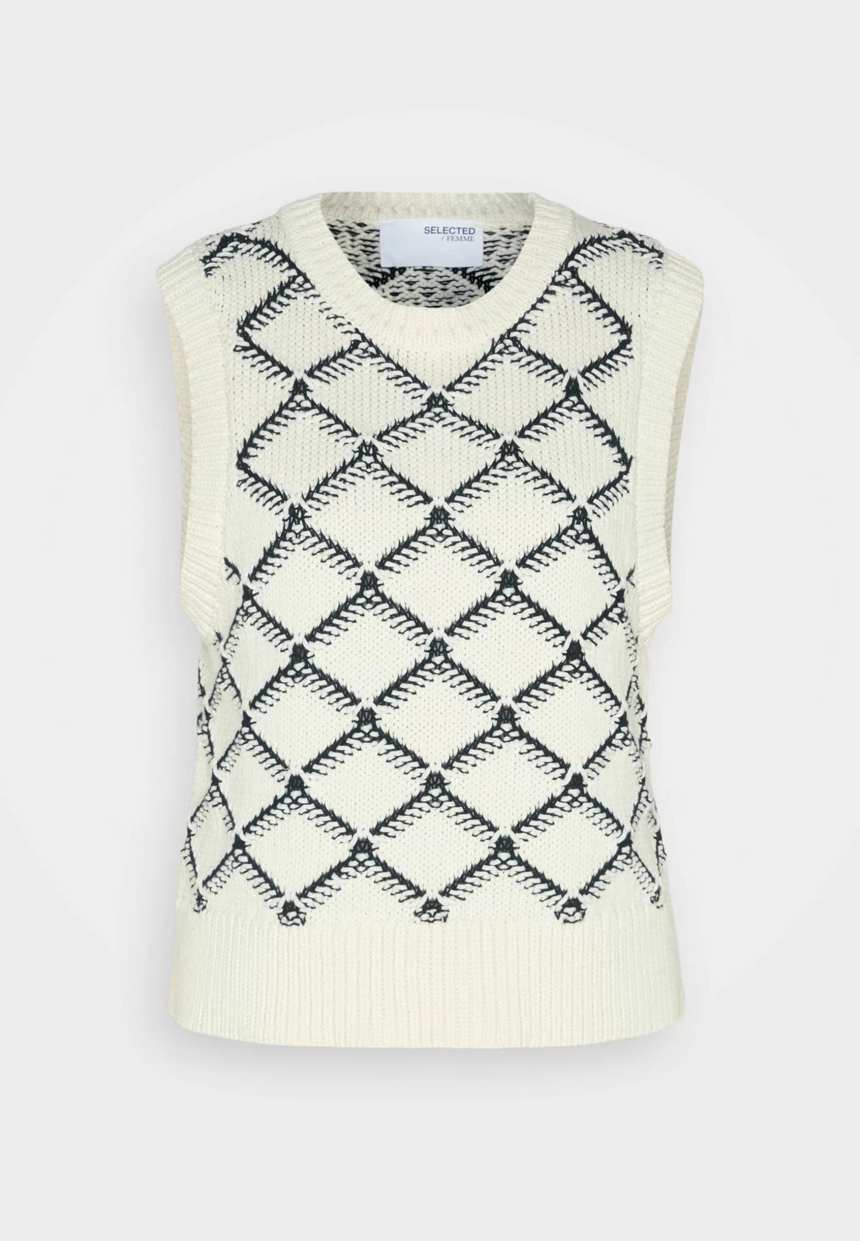 Selected Femme Slfolivia Cropped Vest - Strikkegenser - Birch 5 Selected Femme Slfolivia Cropped Vest - Strikkegenser - Birch - Bilde 5