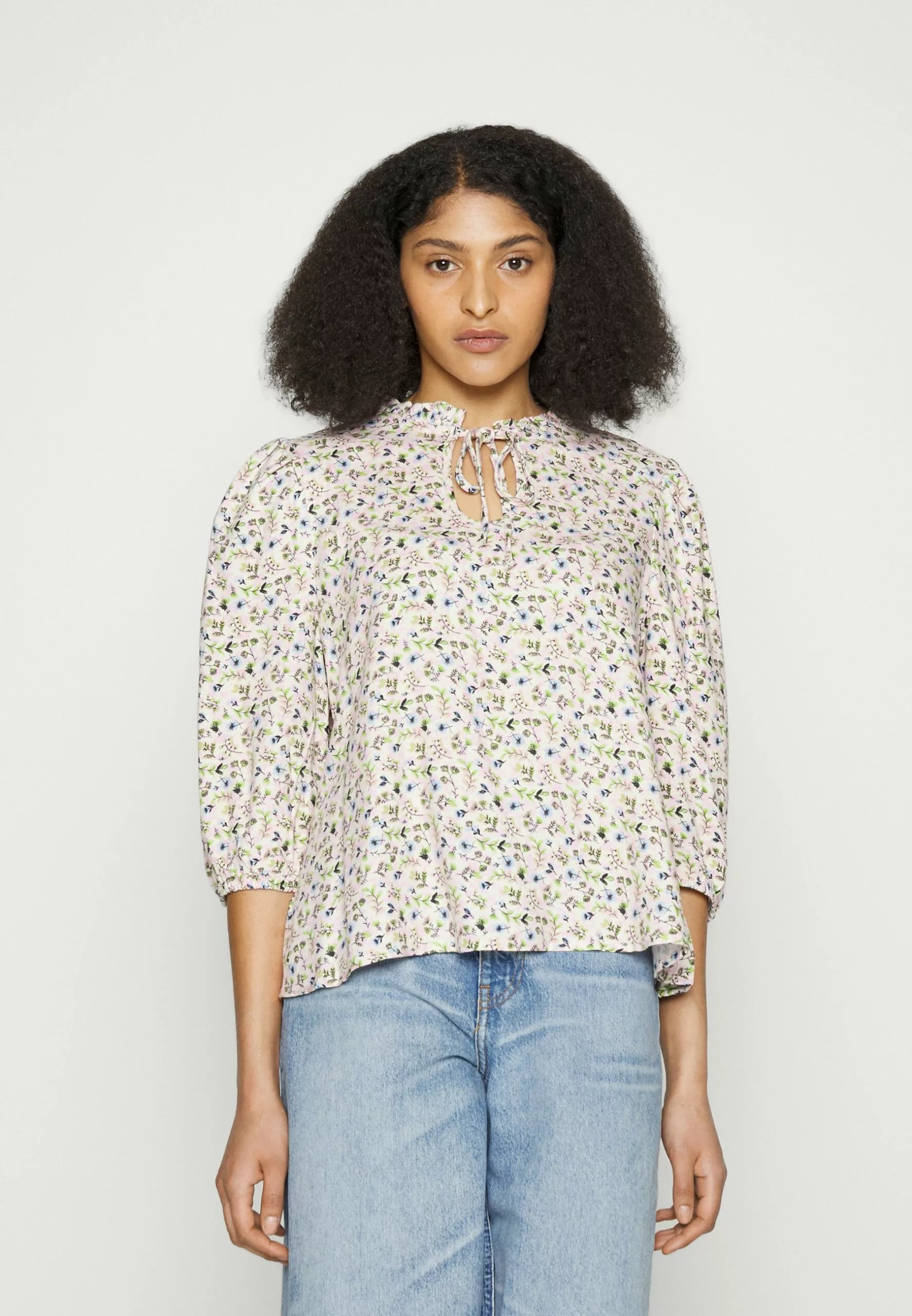 Selected Femme Slfcollins - Bluse - Birch 4 Selected Femme Slfcollins - Bluse - Birch - Bilde 4