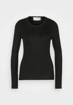 Selected Femme Slfdianna O Neck - Topper Langermet - Black -Selected Femme Butikk 83b0f292b0684d03ace2bd1c197ccaef