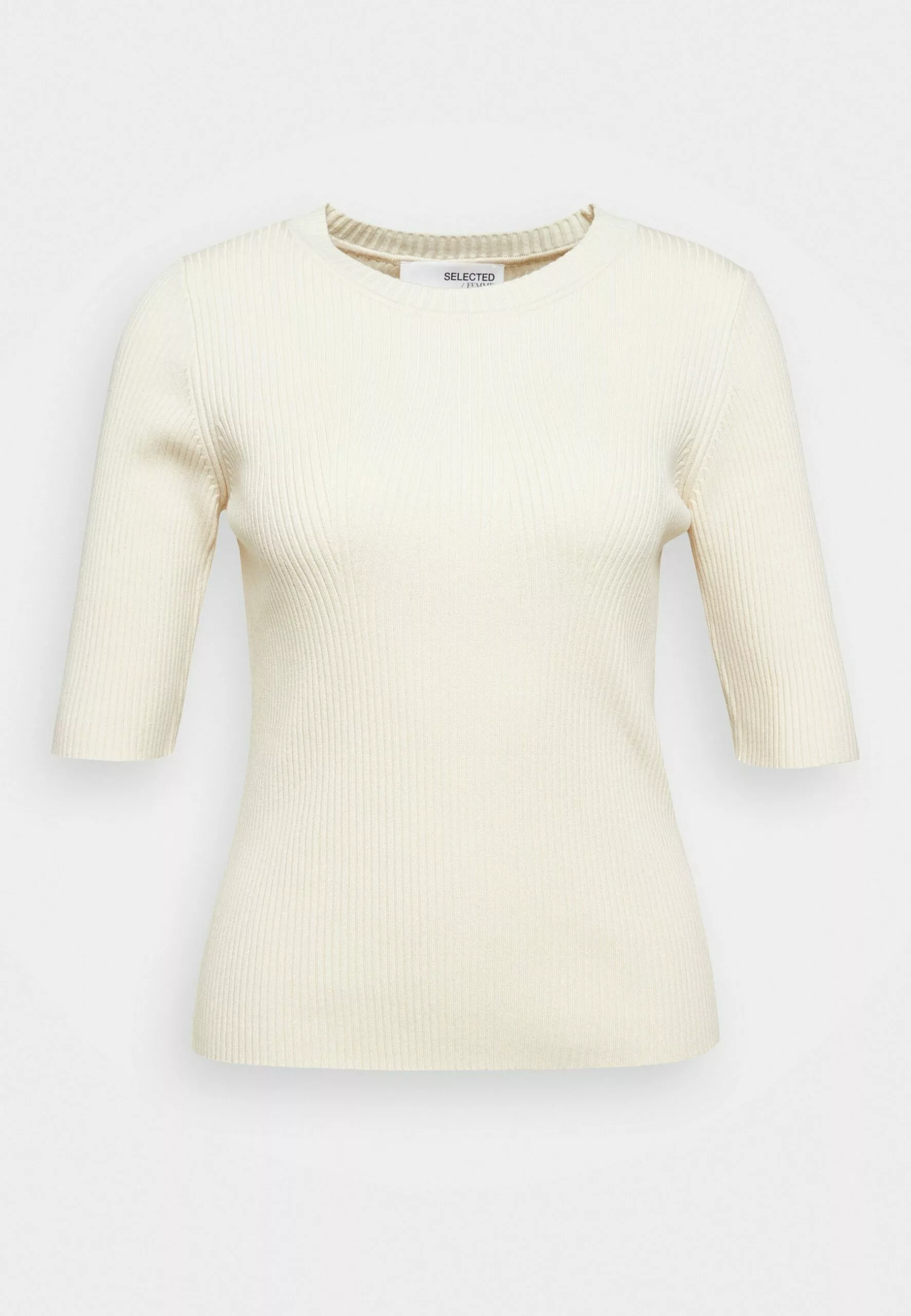 Selected Femme Slfmala O Neck - T-Shirts - Birch 5 Selected Femme Slfmala O Neck - T-Shirts - Birch - Bilde 5