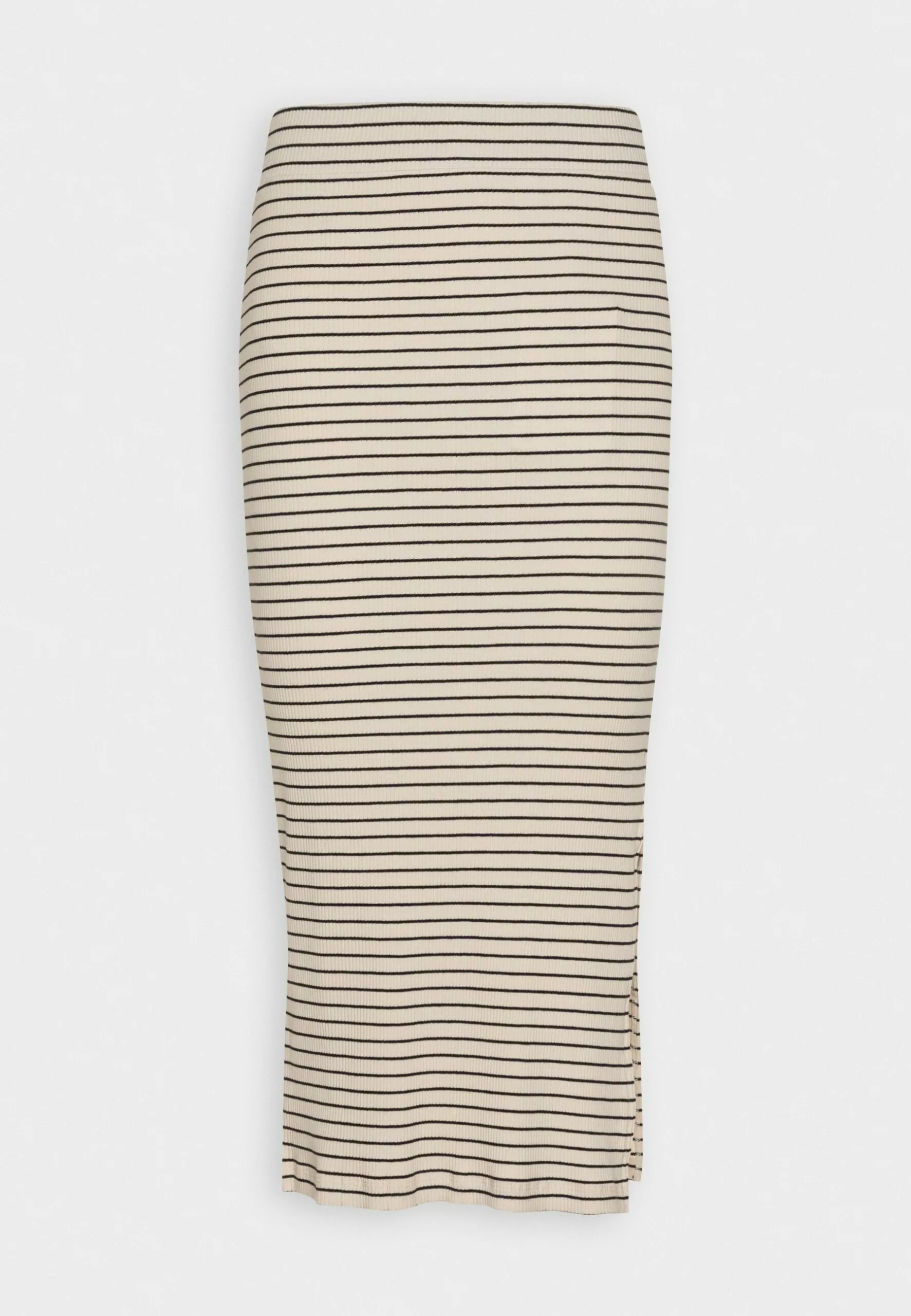 Selected Femme Slftamara Midi Striped Skirt - Blyantskjørt - Sandshell/Black 4 Selected Femme Slftamara Midi Striped Skirt - Blyantskjørt - Sandshell/Black - Bilde 4
