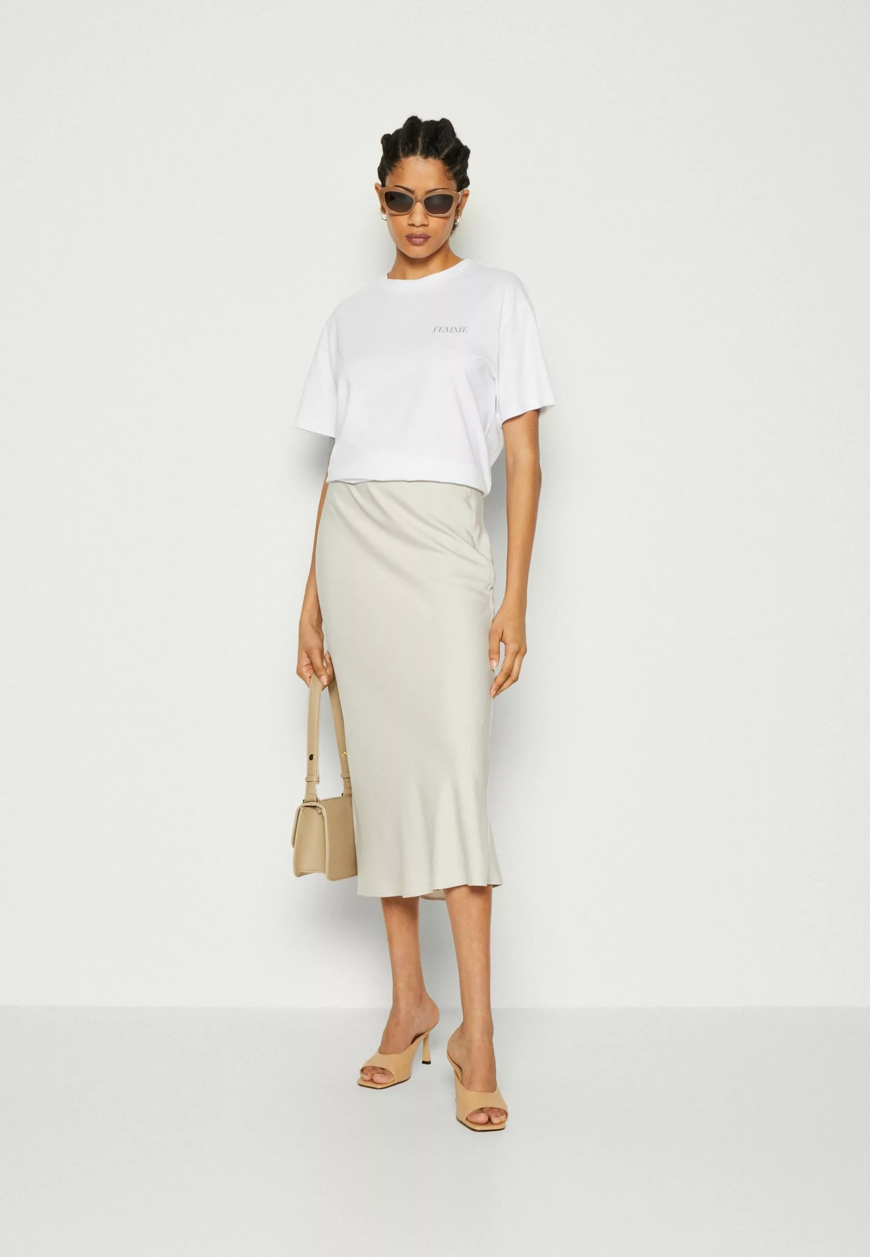 Selected Femme Slfnita Tee - T-Shirts Med Print - Bright White 2 Selected Femme Slfnita Tee - T-Shirts Med Print - Bright White - Bilde 2