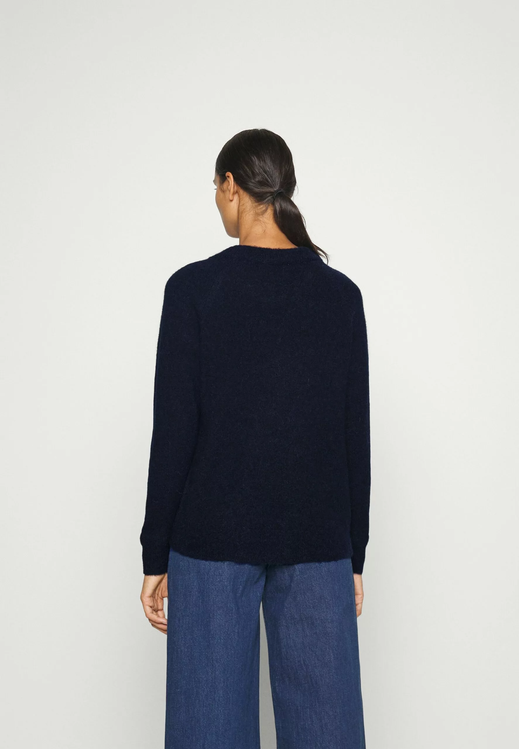 Selected Femme Slflulu Ls O-Neck B - Strikkegenser - Dark Sapphire/Melange 3 Selected Femme Slflulu Ls O-Neck B - Strikkegenser - Dark Sapphire/Melange - Bilde 3