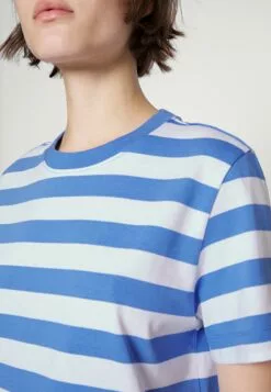 Selected Femme Slfessential Striped Boxy Tee - T-Shirts Med Print - Ultramarine/Bright White - Wide -Selected Femme Butikk 94118c155b124619b48ba63edeed0922
