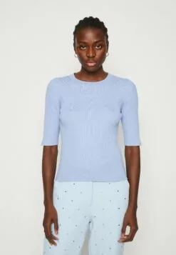 Selected Femme Slfmala O Neck - T-Shirts - Blue Heron