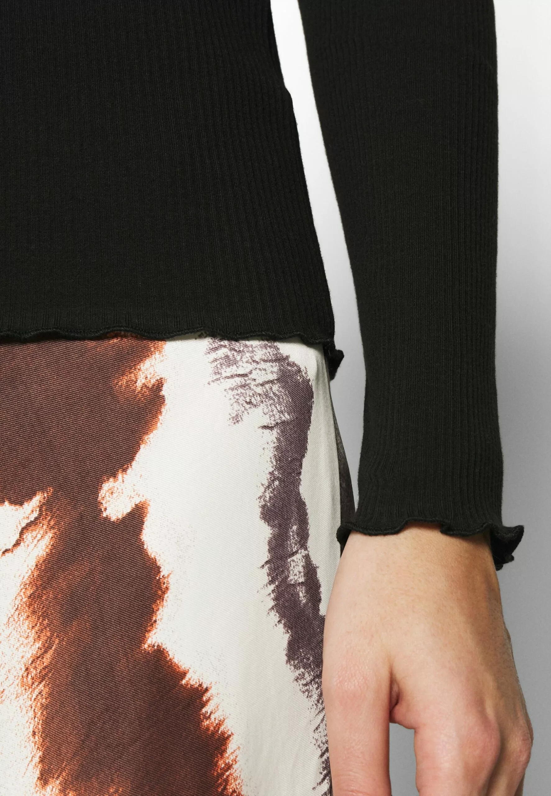 Selected Femme Slfanna Crew Neck Tee- Topper Langermet - Black 5 Selected Femme Slfanna Crew Neck Tee- Topper Langermet - Black - Bilde 5