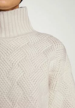 Selected Femme Slfharper High Neck - Strikkegenser - Birch -Selected Femme Butikk a9ed18d57fa74f34b94f4c96b769798f